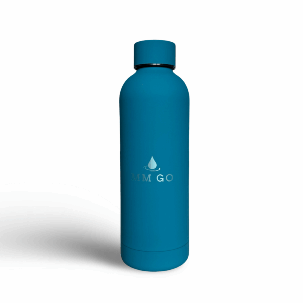 Kék hőtartó kulacs – 500 ml, rozsdamentes acél, BPA-mentes