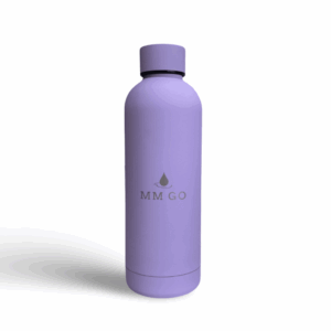 Lila hőtartó kulacs – 500 ml, rozsdamentes acél, BPA-mentes