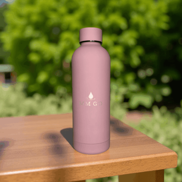 Mályva hőtartó kulacs – 500 ml, rozsdamentes acél, BPA-mentes - Image 2