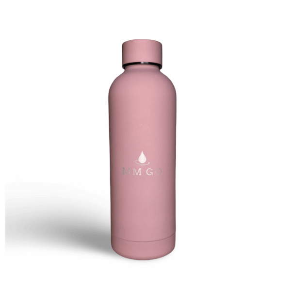 Mályva hőtartó kulacs – 500 ml, rozsdamentes acél, BPA-mentes