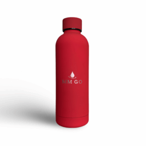Piros hőtartó kulacs – 500 ml, rozsdamentes acél, BPA-mentes