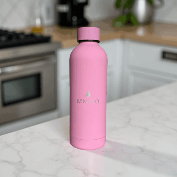 Rózsaszín hőtartó kulacs – 500 ml, rozsdamentes acél, BPA-mentes - Image 2
