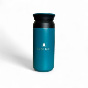 Kék kávés termosz 500 ml – letisztult dizájn, szivárgásmentes, 12 órás hőtartással